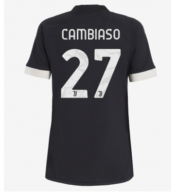 Juventus Andrea Cambiaso #27 Tredjetröja Dam 2023-24 Kortärmad